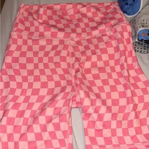 Pink Checkered Shorts